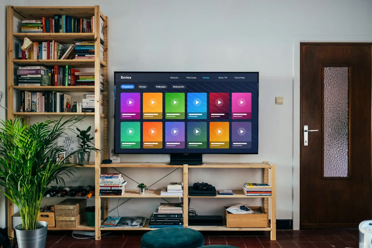 Series de la lista IPTV en la tele del salón
